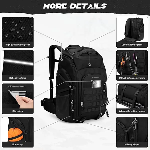Waterproof MOLLE Tactical Outdoor Backpack