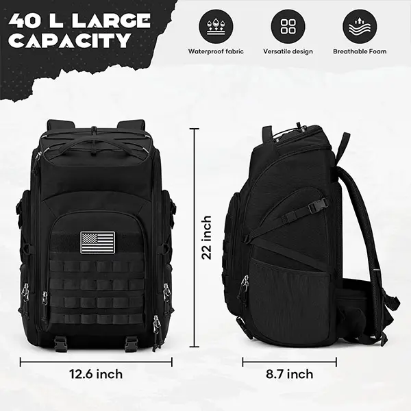 Waterproof MOLLE Tactical Outdoor Backpack