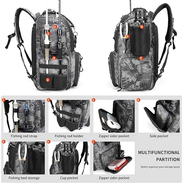Fishing Tactical Tackle Backpack
