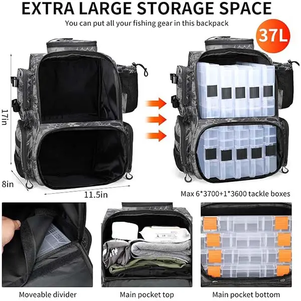 Fishing Tactical Tackle Backpack