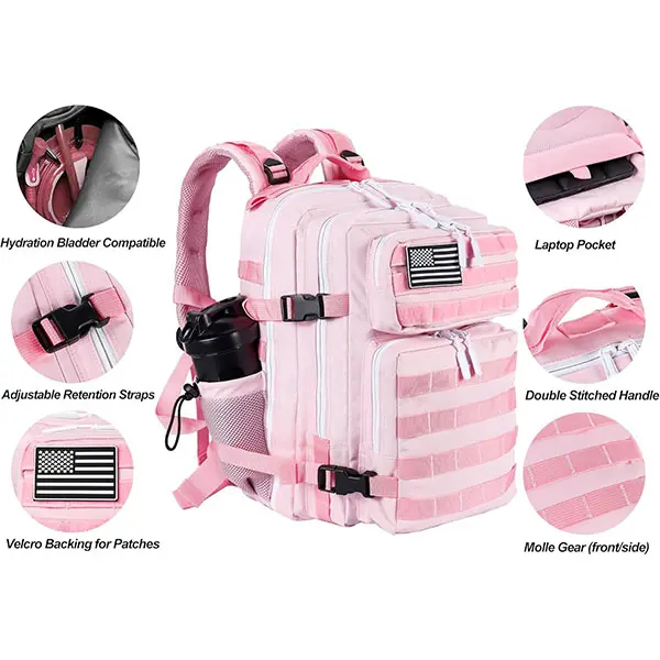 Pink Tactical Backpack