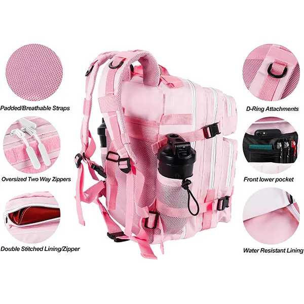Pink Tactical Backpack