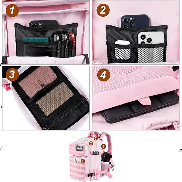 Pink Tactical Backpack